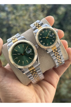 Tulpar Yeni Sezon Çelik Kordon Takvimli Trend Model Sevgili Çift Saati