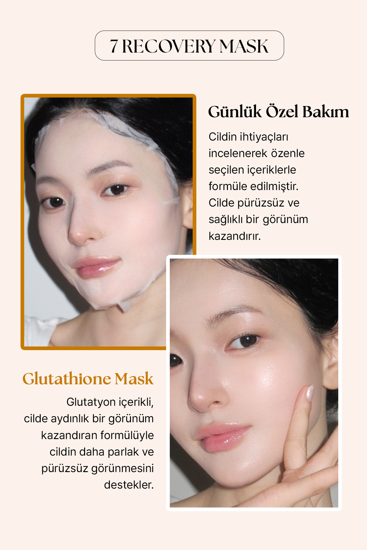 Muzigae Mansion Aydınlatıcı Glutathione Özlü Yaprak Maske 7 Recovery Maskpack (Glutathione Mask) - Görsel 3
