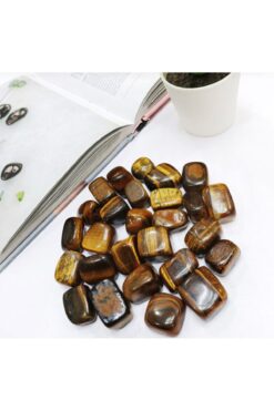 Mystic Energy 1 Adet Tamburlanmış Doğal Kaplan Gözü(KAPLANGÖZÜ) Taşı | Hediyelik Doğaltaş