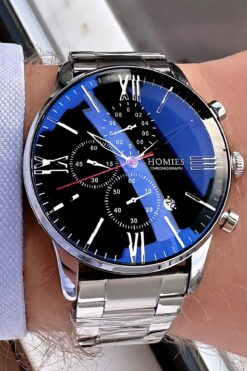 Homies Erkek Kol Saati Fonksiyonlar Aktif Su Geçirmez Gümüş Renk Çelik Kordon Hms2744c1