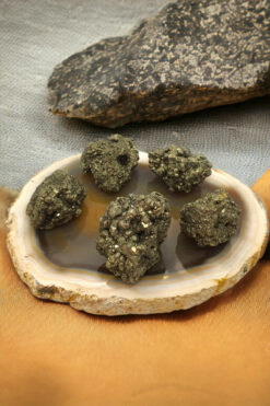 NBS Beautiful Naturel Stones Pirit ( Bereket , Bolluk , Mutluluk ) ( 1 Adet ) Ham Parça Orta Boy