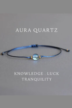 NBS Beautiful Naturel Stones Melek aurası kuvars ( Aşk , Kısmet ) Zarif Gerçek Doğal Taş Bileklik (Kaliteli El İşçiliği )