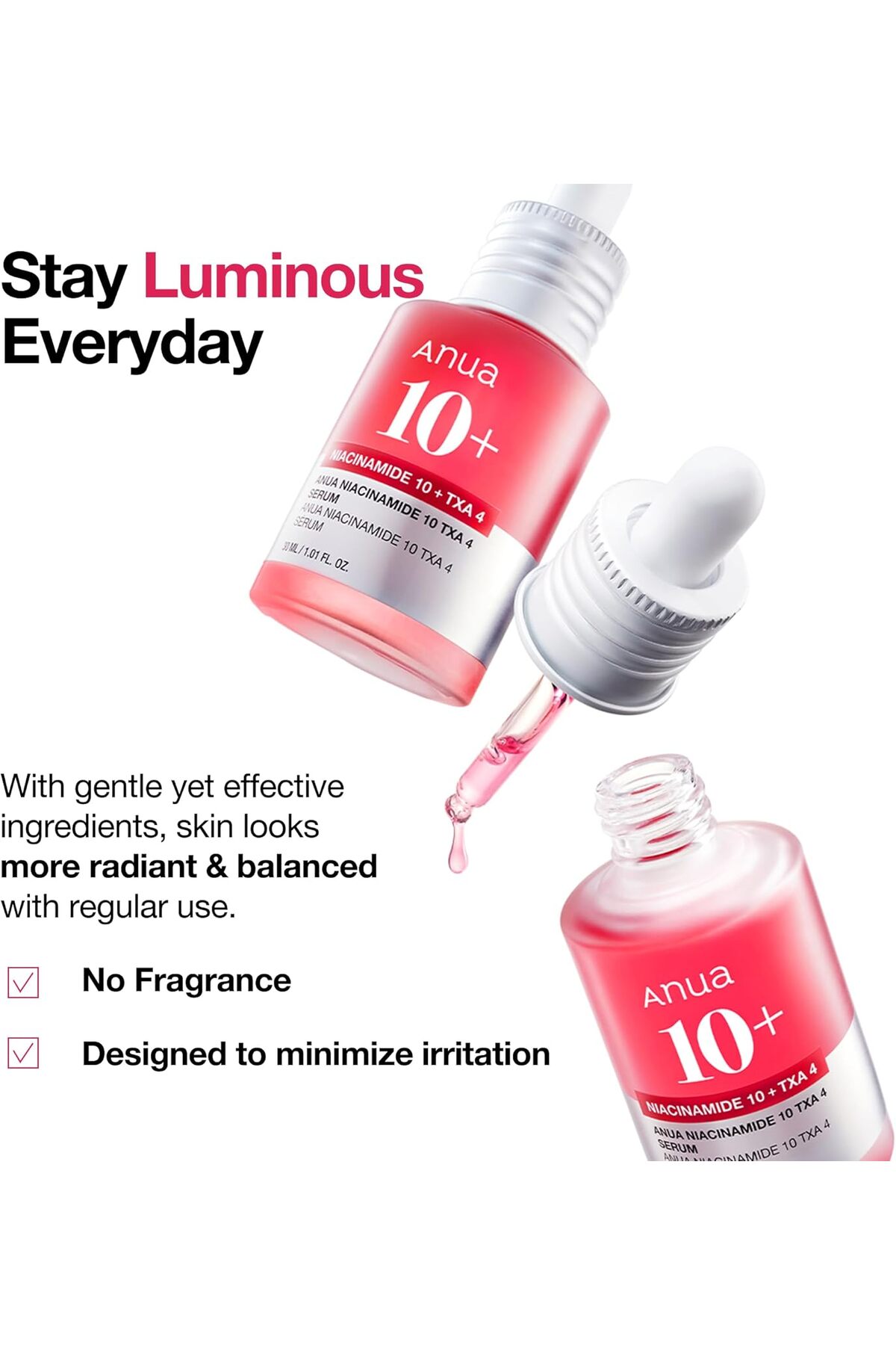 ANUA Niacinamide 10% + TXA 4% Serum (Leke ve Geniş Gözenek Karşıtı Yoğun Parlatıcı Serum) 30ml - Görsel 3