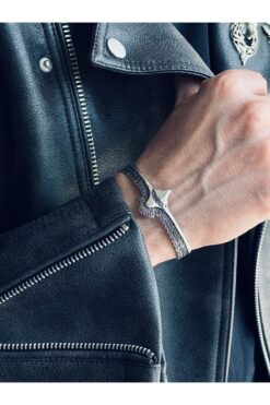 CAPO by Aytaç Yamaç Kartal Bileklik Geçmeli Bileklik Ayarlanabilir Eskitme Gümüş Kaplama