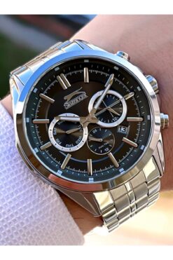 Slazenger Özel Kutulu Çelik Kordon (KARARMA RENK ATMA YAPMAZ) Multi Fonksiyon 5 Atm Su Geçirmez Kol Saati