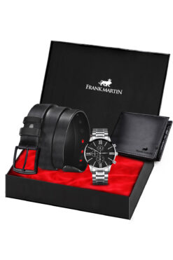 Frank Martin Erkek Saat Cüzdan Kemer Hediye Seti 20-002