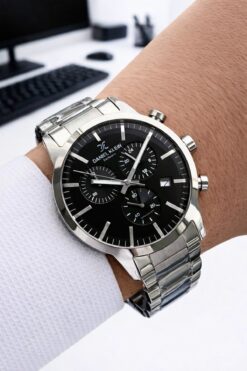 Daniel Klein Çelik Kordon İç Fonksiyonları Aktif Nişan Ve Damat İçin Erkek Kol Saati EDK.1.10587.1