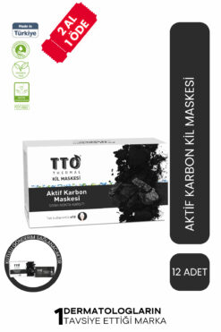 TTO THERMAL Aktif Karbon Maskesi Siyah Nokta Karşıtı
