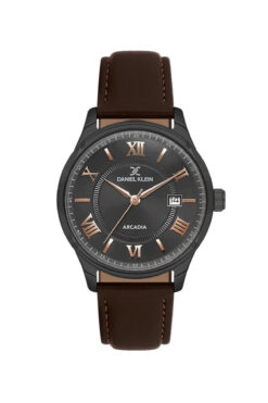 Daniel Klein Klasik Kahverengi Deri Kordonlu 41 Mm Erkek Kol Saati Dk.1.14051
