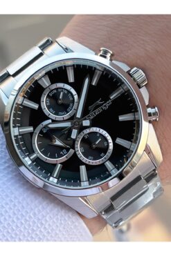 Slazenger Çelik Kordon Çelik Kasa 10 Atm İç Kadran Fonksiyonları Aktif Erkek Kol Saati ESL.2501.2.04