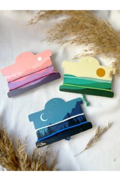 Atölye Merdiven 3 adet kartlı 2li Arkadaşlık bilekliği seti