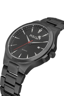 Polo Air Takvim Özellikli Erkek Klasik Kol Saati Siyah Renk PL-7039E1x