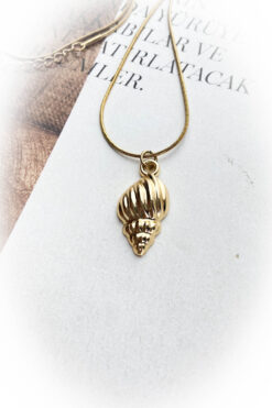 roshel Salyangoz Kolye %100 Çelik Kolye