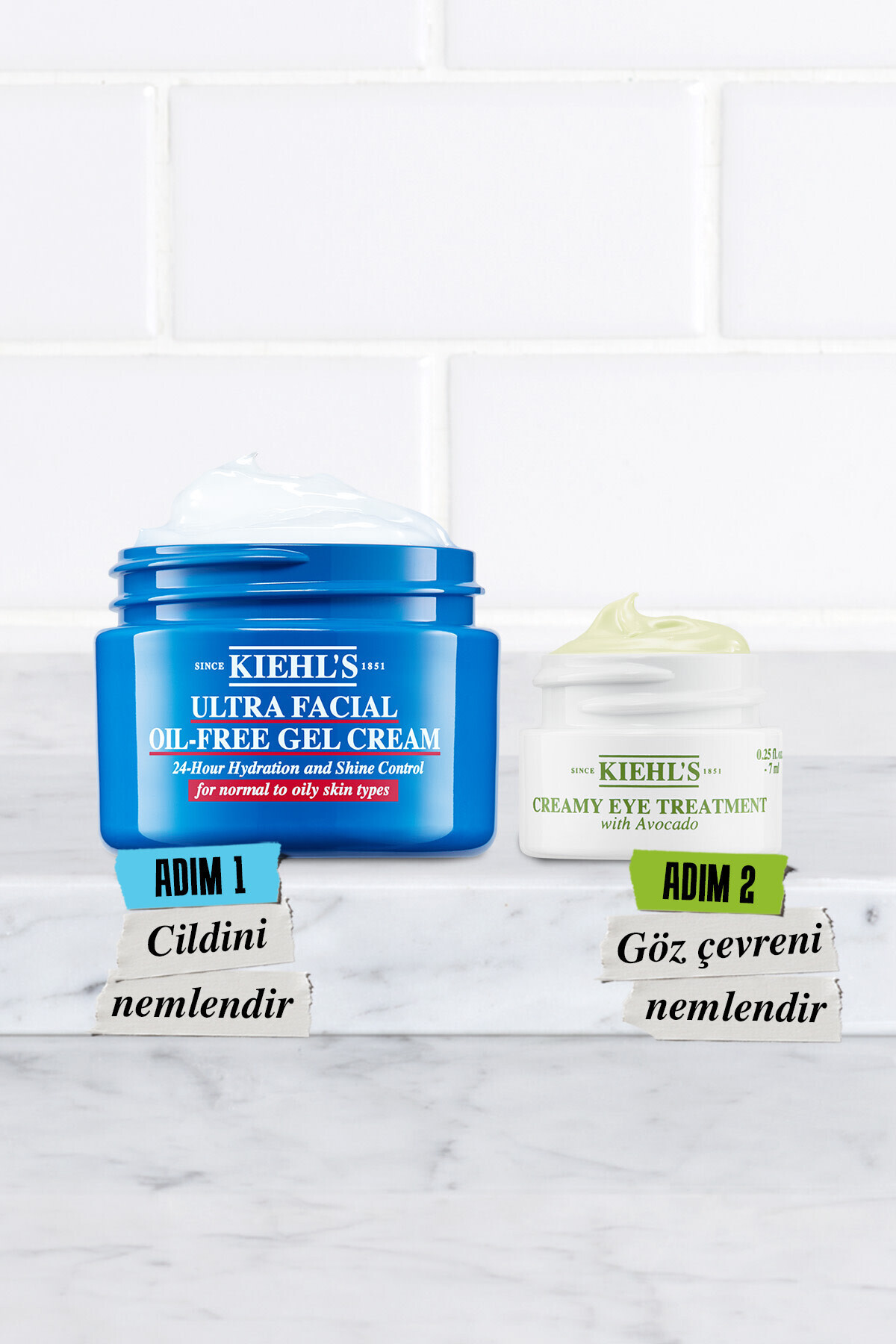 Kiehl's Ultra Facial Oil-Free Cream & Avokadolu Göz Kremi Nem İkilisi Seti - Görsel 3