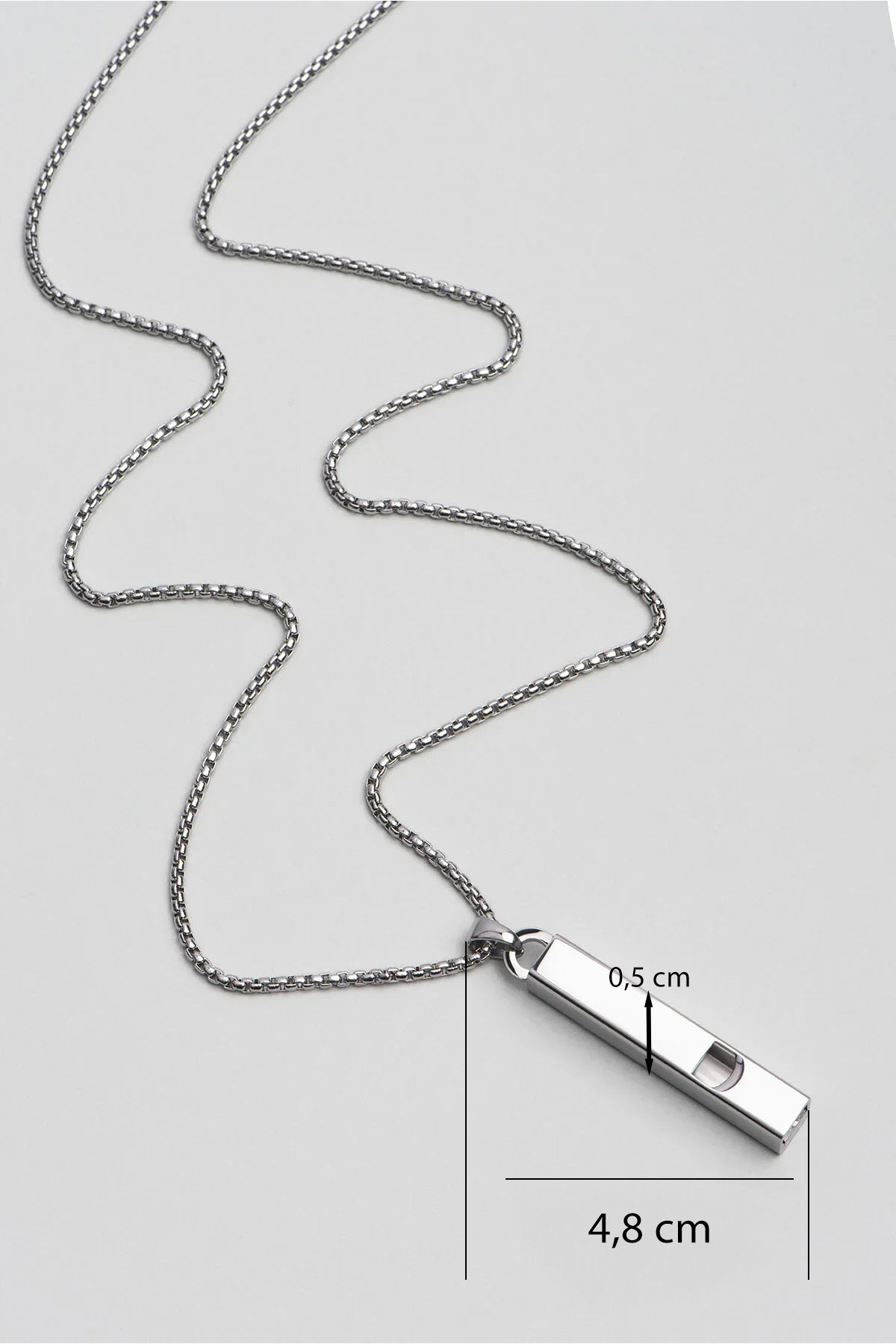 So CHIC... So Chic... Çelik Buradayım Kolyesi - Görsel 3