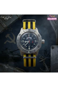 ESKİ YENİ ANTİK Vostok Komandirskie 140 Kasa 24 Saat Kadran Otomatik Mekanik Erkek Saat 32 Taşlı