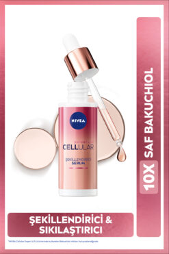 NIVEA Cellular Expert Lift Şekillendirici ve Sıkılaştırıcı Serum 30ml, Doğal Retinol Alternatifi Bakuchiol