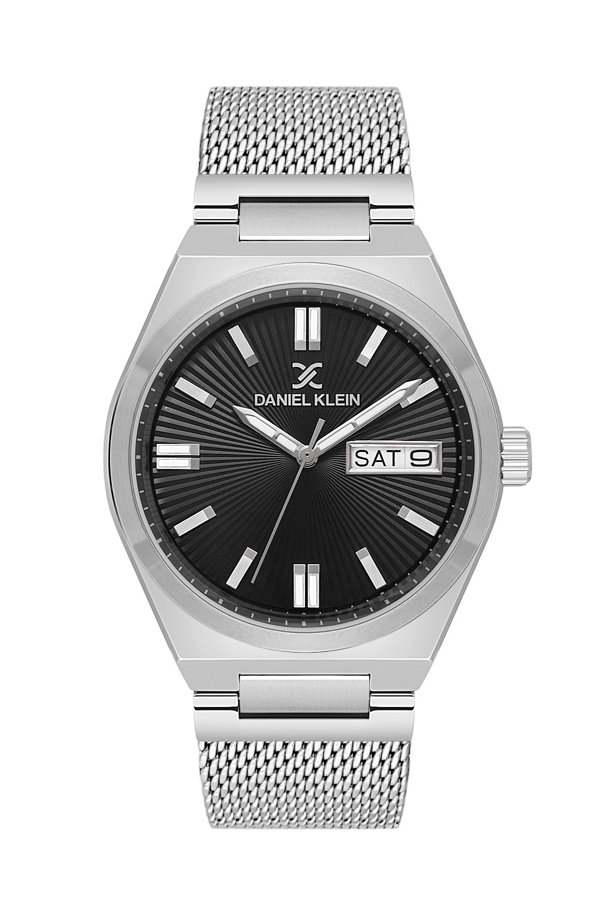 Daniel Klein Kadranı Siyah Gümüş Renk Takvimli Erkek Kol Saati