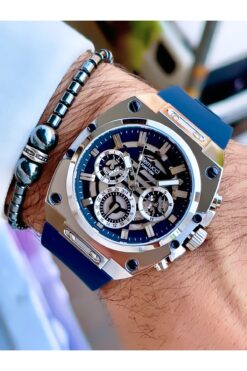 Ferrucci FERRUCCİ NEW 2024 FONKSİYONLU SİLİKON KORDON ÇELİK KASA ERKEK KOL SAATİ+BİLEKLİK HEDİYELİ