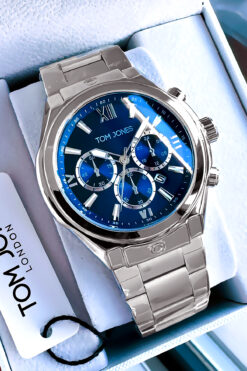 Tom Jones Erkek Kol Saati 3 Atm Su Geçirmez Gümüş Renk Çelik Kordon Cbk1028