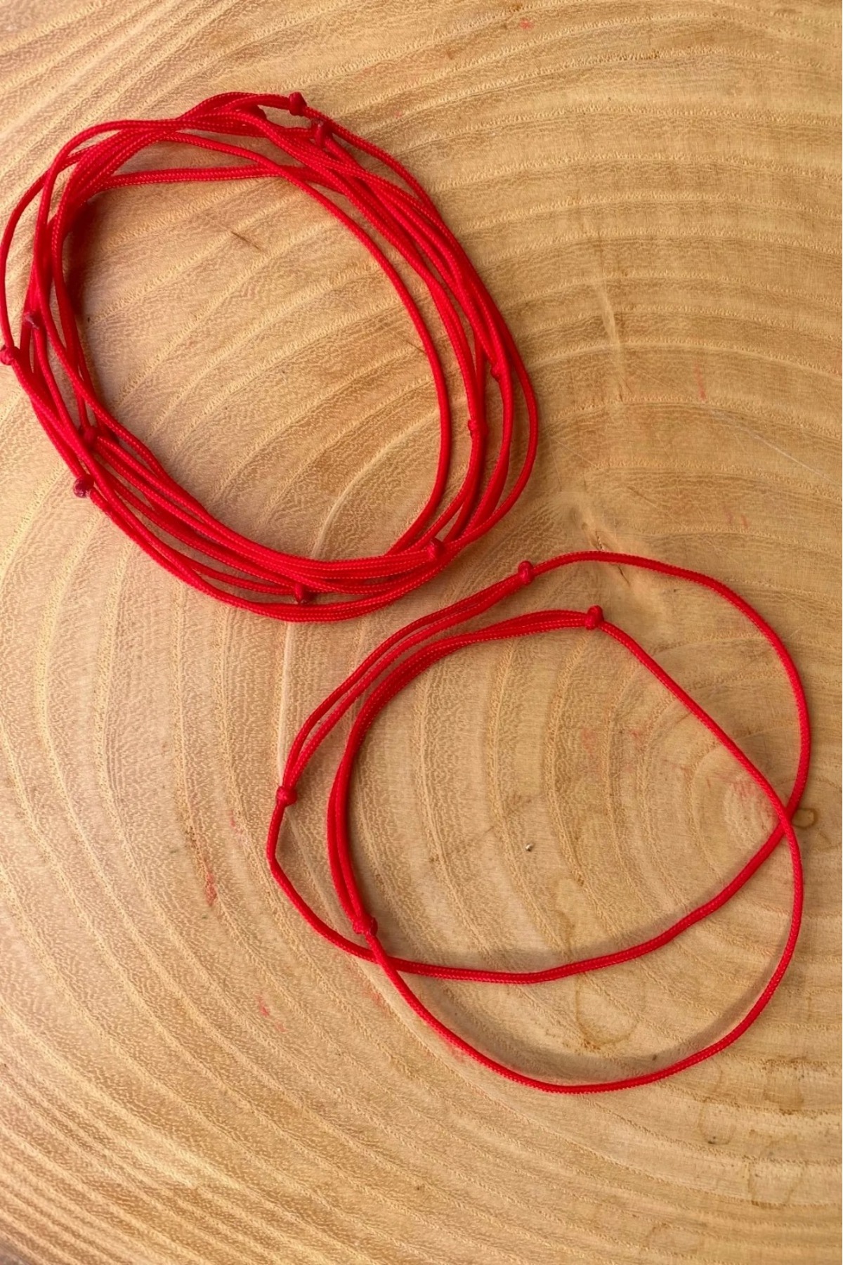 BAE ATOLYE 10'lu kırmızı şans ip bileklik