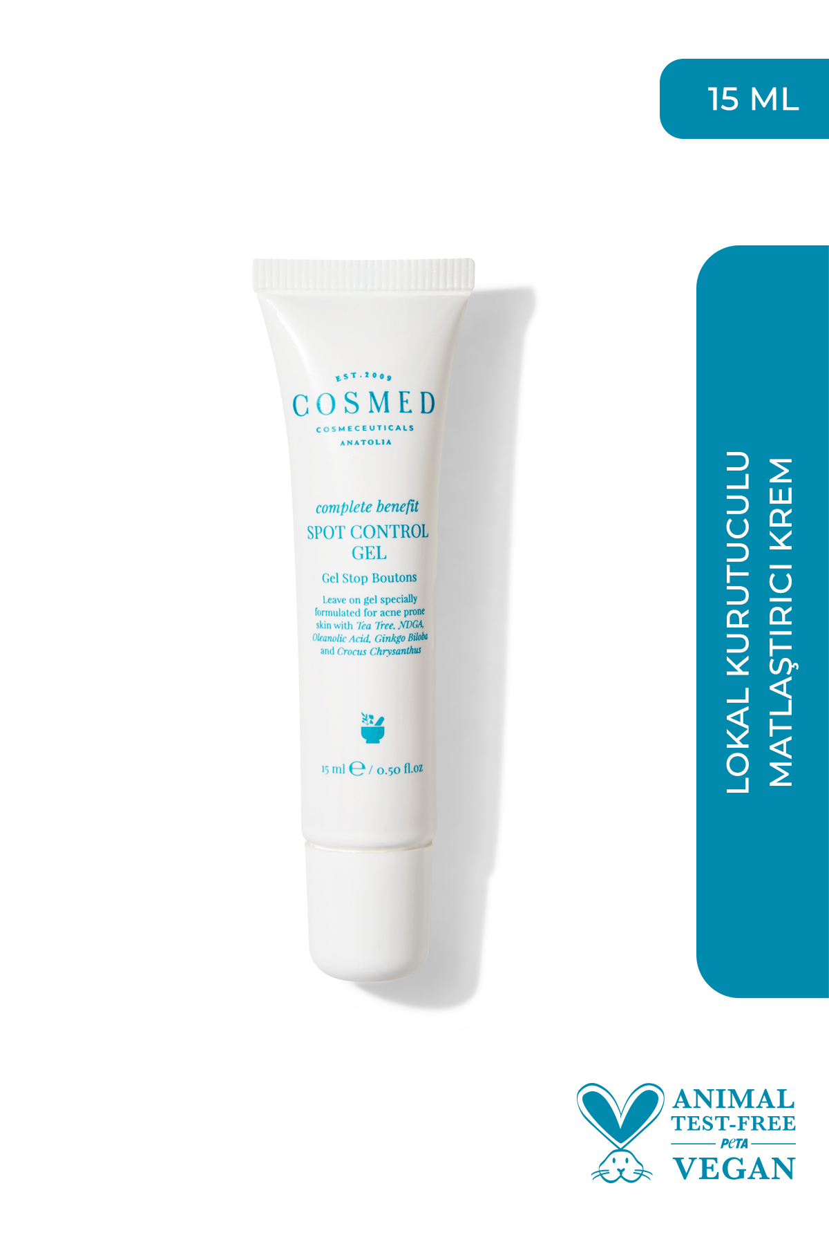 COSMED Kurutucu Etkili Spot Kontrol Jel/SPOT CONTROL GEL 15 ml