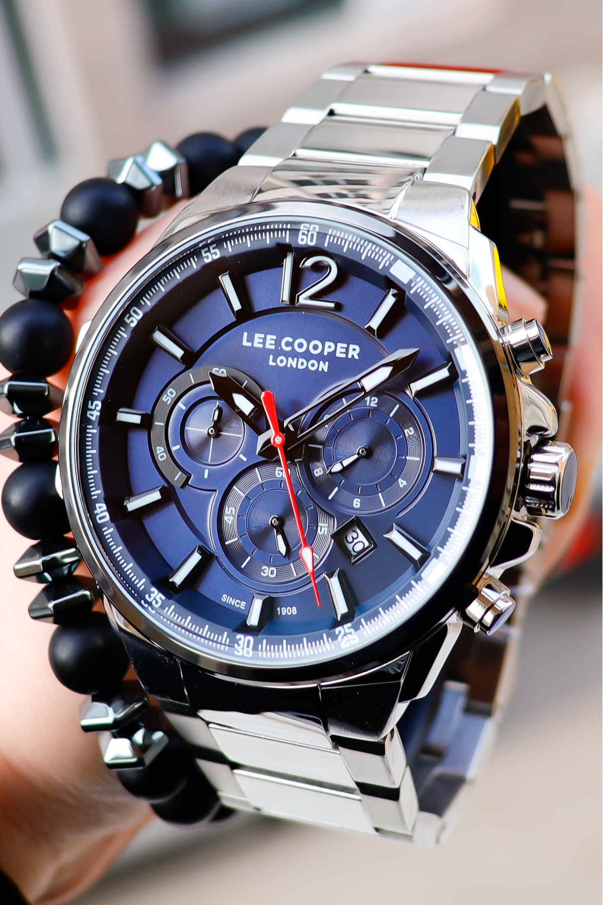 Lee Cooper Orijinal Bileklik Hediyeli Lacivert Kadran Fonksiyonları Aktif Lc07067.390 Erkek Kol Saati - Görsel 2