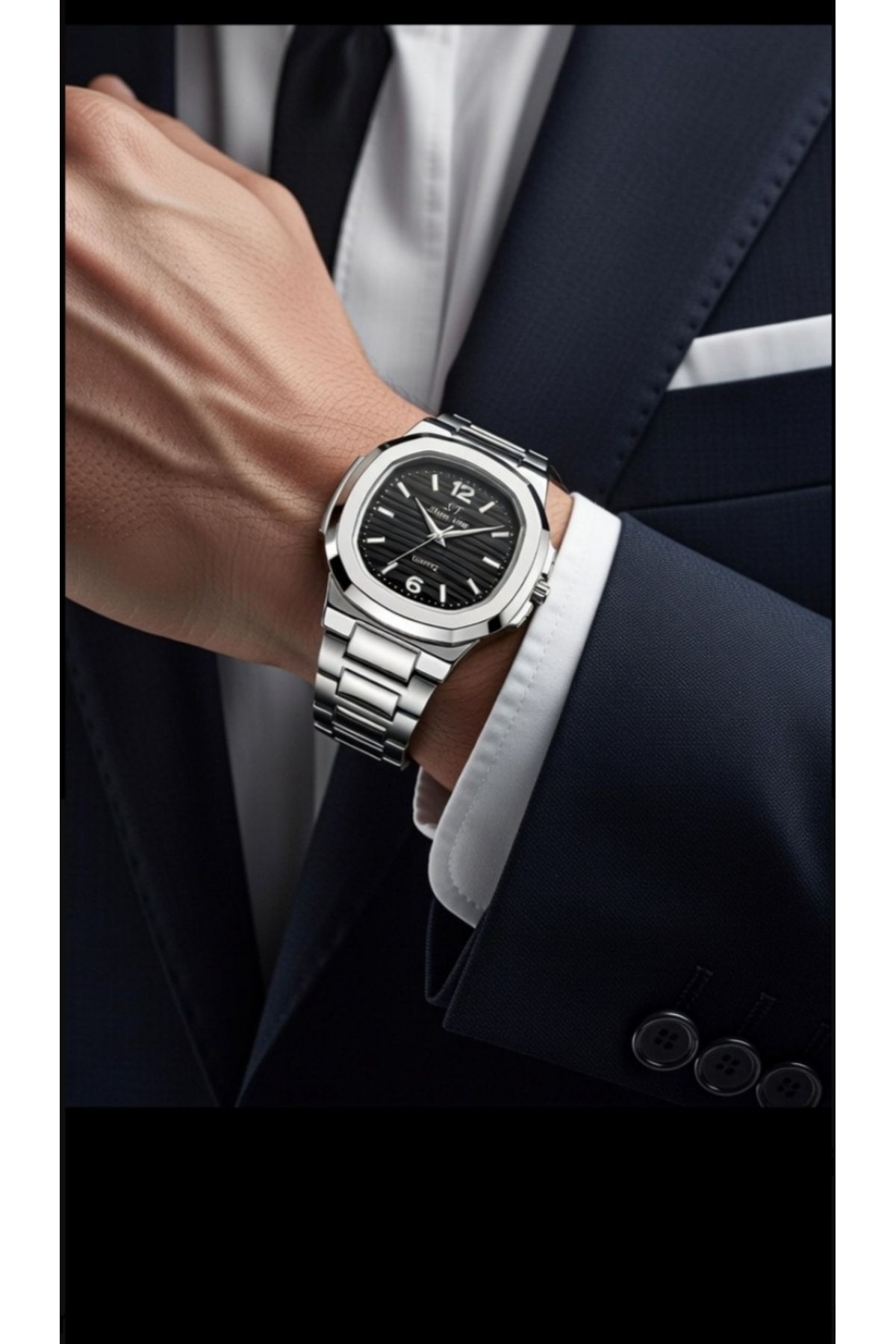 POGR Erkek Kol Saati su Geçirmez Eşref Tek Modeli