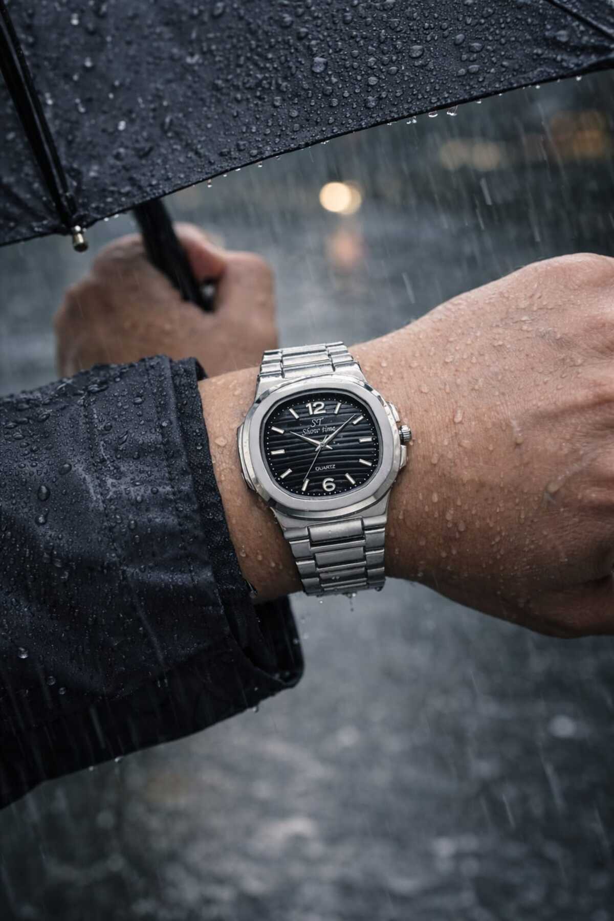 POGR Erkek Kol Saati su Geçirmez Eşref Tek Modeli - Görsel 3