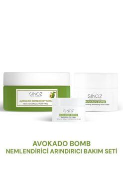 SİNOZ Avokado Bomb Nemlendirici Arındırıcı 3’lü Bakım Seti