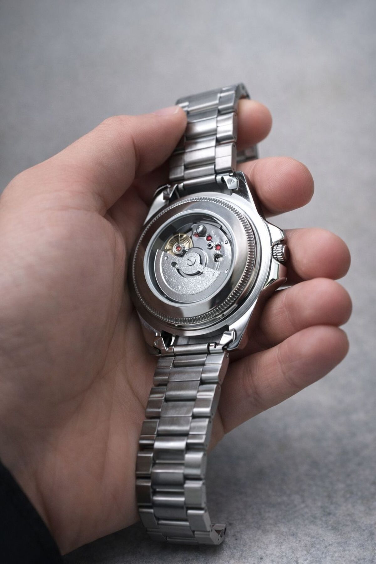 T-GOER OTOMATİK GÖRÜNÜMLÜ AKAR SANİYE ÇELİK KORDON ERKEK KOL SAATİ - Görsel 2