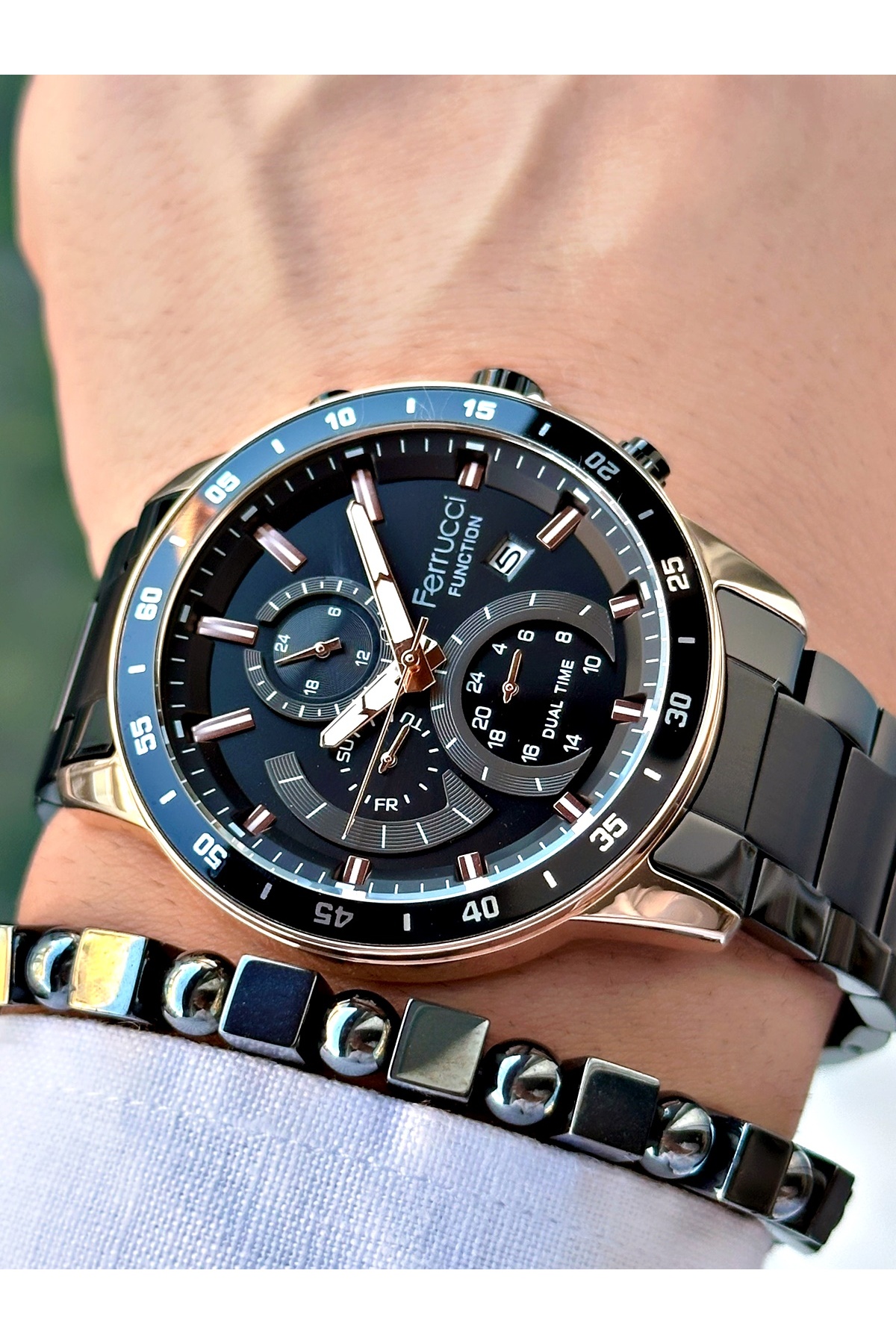 Ferrucci Function Fcf.14079fm Multi Fonksiyon Erkek Kol Saati 3 Atm Su Geçirmezlik - Görsel 3