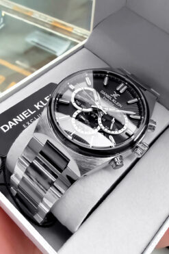 Daniel Klein Premium Orijinal Erkek Kol Saati Su Geçirmez Gümüş Renk Çelik Kordon Dkh4342