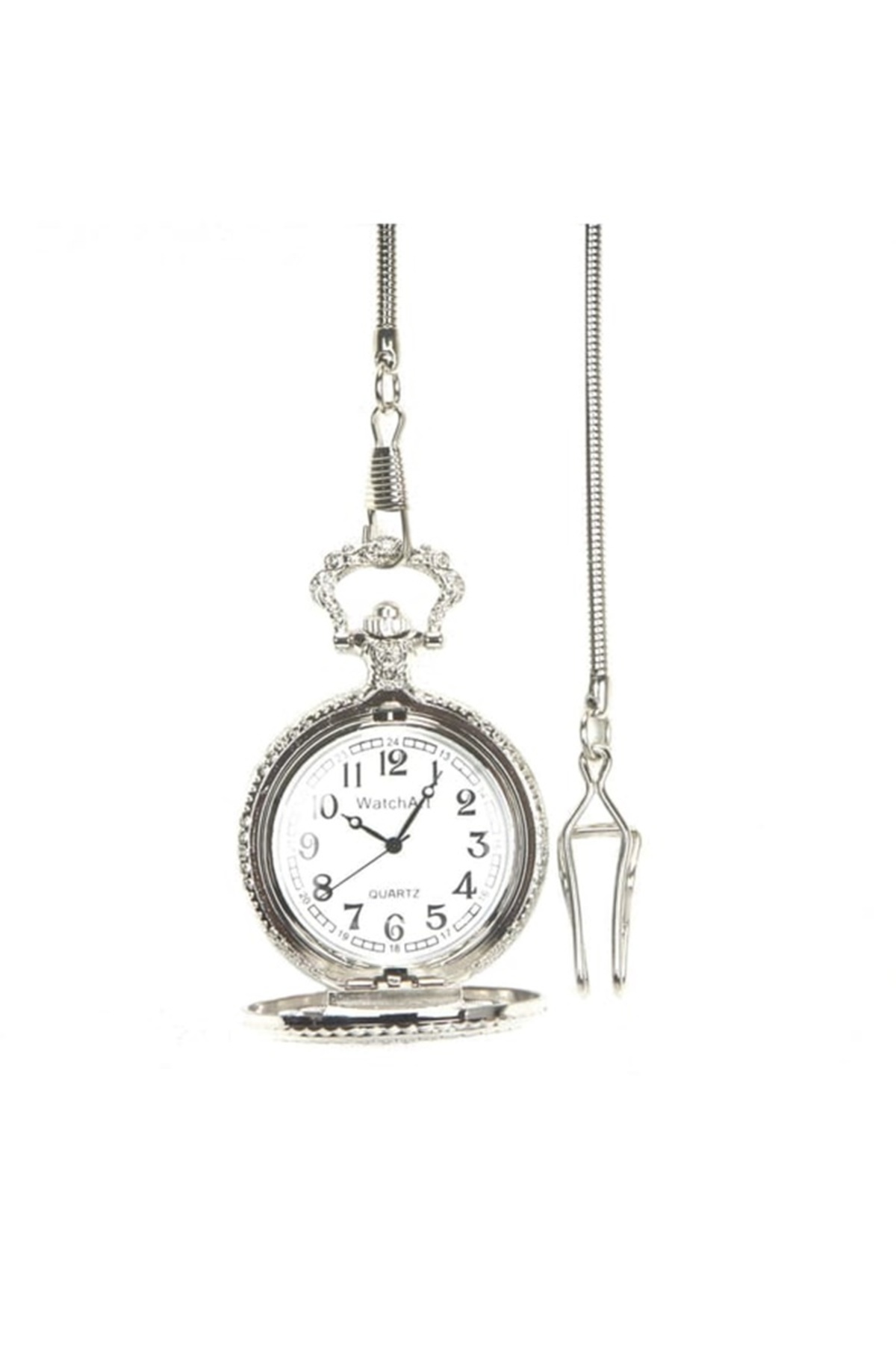 HEPBİMODA Ay Yıldız Nostaljik Köstekli Cep Saati Hediyelik Saat Kutulu Köstekli Saat - Görsel 2