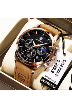 OLEVS YENİ SEZON GERÇEK DERİ KORDON ÇELİK SU GEÇİRMEZ KOL SAATİ SU GEÇİRMEZ