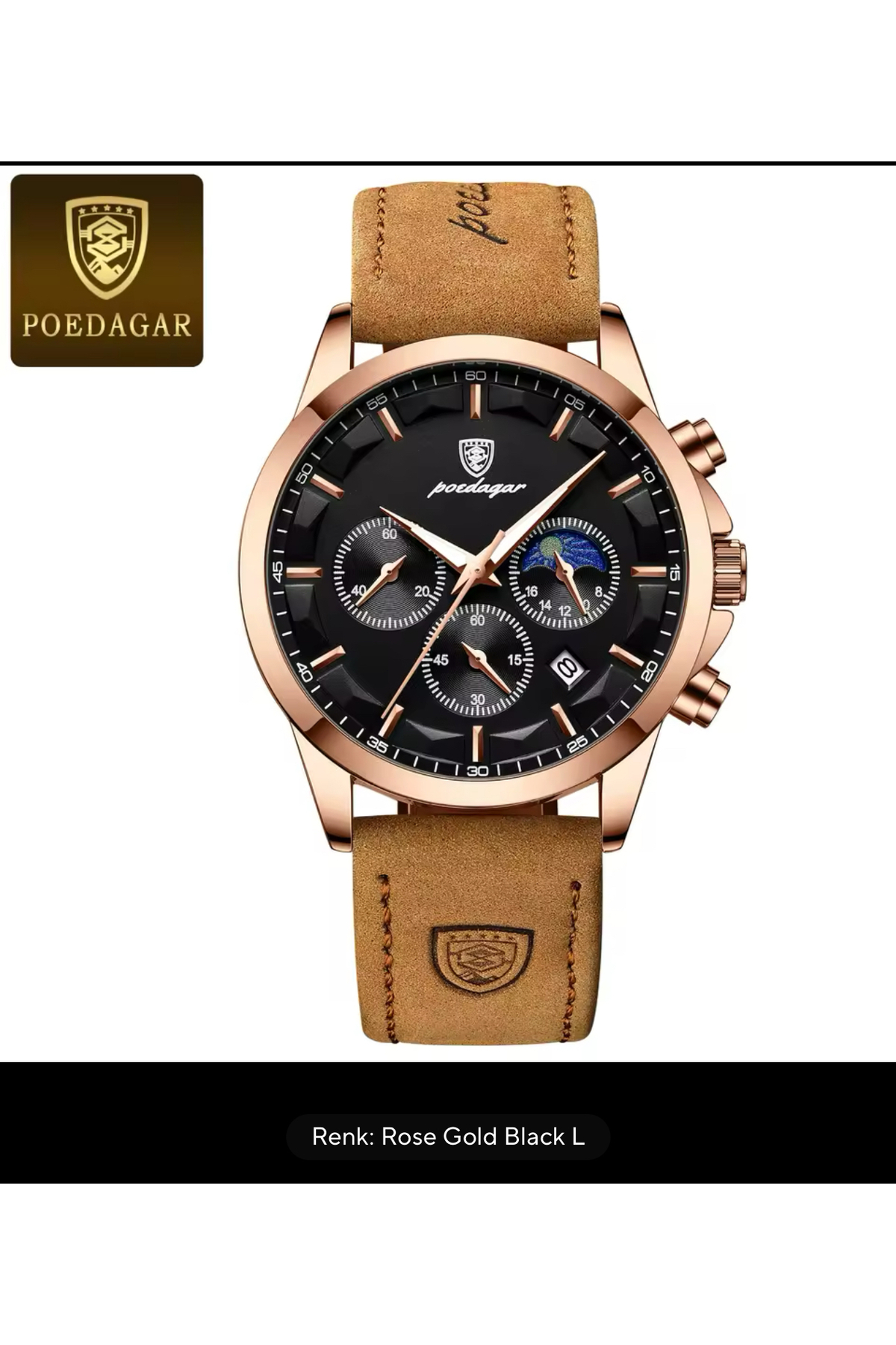 OLEVS YENİ SEZON GERÇEK DERİ KORDON ÇELİK SU GEÇİRMEZ KOL SAATİ SU GEÇİRMEZ - Görsel 2