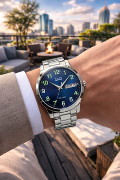 Q&Q QQ ERKEK ÇELİK KOL SAATİ ORİJİNAL MARKA