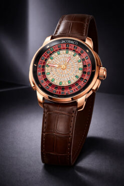 G Sport POLO Jacoob Casino Rulet Dönen Otomatik Mekanizma Haki Deri Kol Saati (Özel Kutulu)