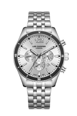 Lee Cooper Orijinal Fonksiyonları Aktif Beyaz Gümüş Takvimli Erkek Kol Saati