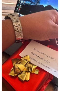 TAŞ DEVRİ HEDİYELİK İsimli Kol Saati Siyah Ekran Çelik Kordon Erkek Kol Saat