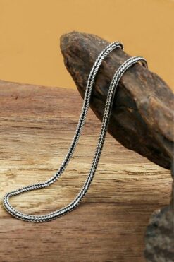 TREND COLLECTİON Unisex Tilki Kuyruğu Model Zincir Kolye