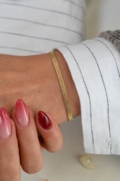 Sacce Scarves&Accessories 14K Gold Rodyum Kaplama Zincir Bileklik