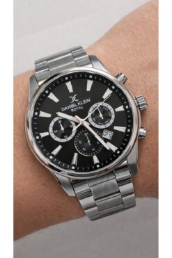 Daniel Klein Çelik Kordon Gri Siyah Erkek Kol Saati DKE.1.11030-1