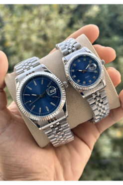 Tulpar Yeni Sezon Çelik Kordon Takvimli Trend Model Sevgili Çift Saati