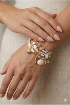 PETEK AKSESUAR ETNİK BOHEM ÇOKLU BİLEKLİK DOĞALTAŞ