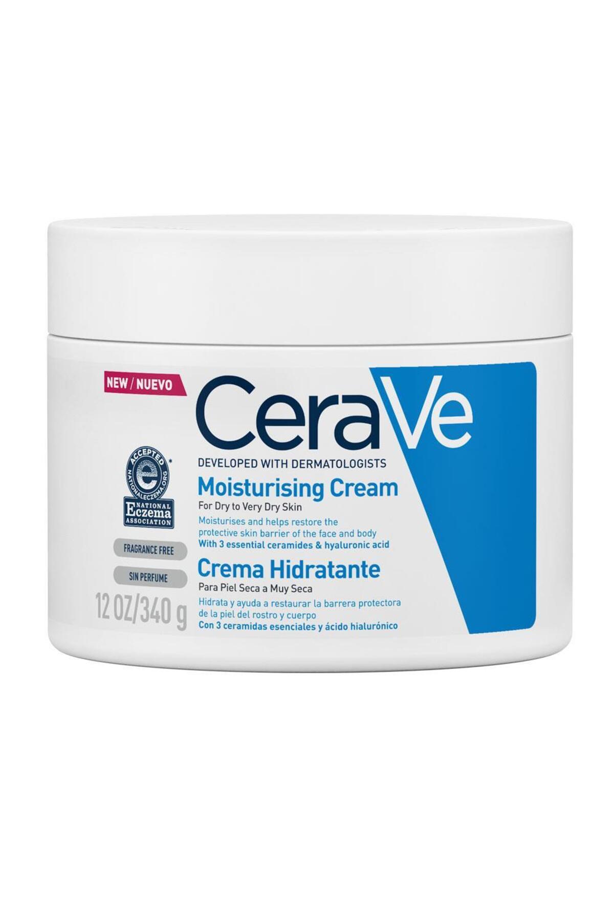 CeraVe Moisturising Cream 340 gr Nemlendirici Krem - Görsel 2