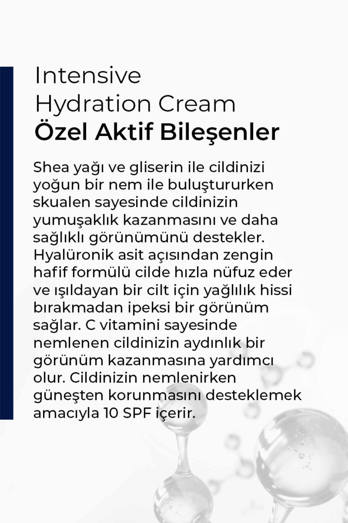 KNOWN. Yoğun Nemlendirici Yüz Kremi 10 Spf 50 ml - Görsel 2