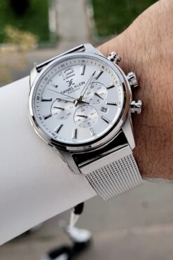 Daniel Klein Gümüş Renk 43 Mm İç Göstergeleri Aktif Erkek Kol Saati