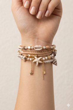 PETEK AKSESUAR ETNİK BOHEM ÇOKLU BİLEKLİK DOĞALTAŞ