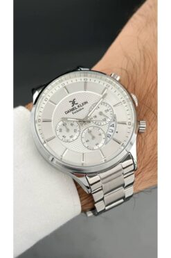 Daniel Klein Exclusive Gümüş Renk Erkek Kol Saati Çelik Kordon 3 ATM Su Geçirmezlik